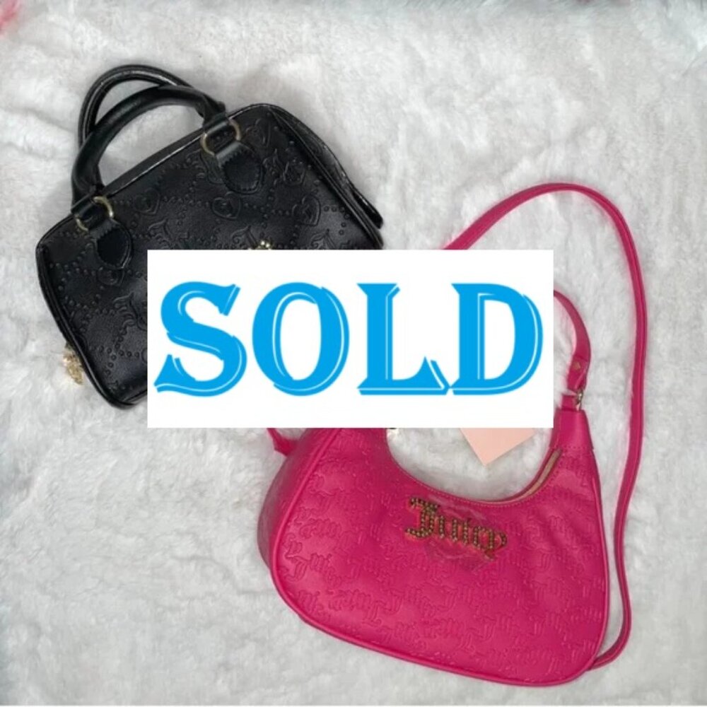 Juicy Couture Pink and Black Bags